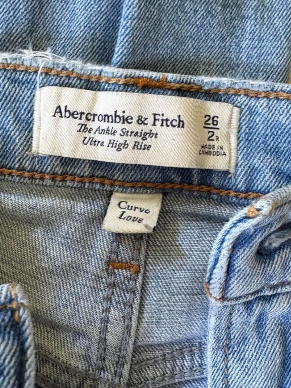 Abercrombie & Fitch ankle straight curve love jeans - Picture 3 of 3